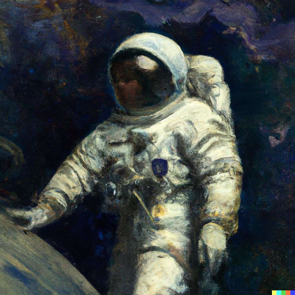 an astronaut, painting by John William Waterhouse